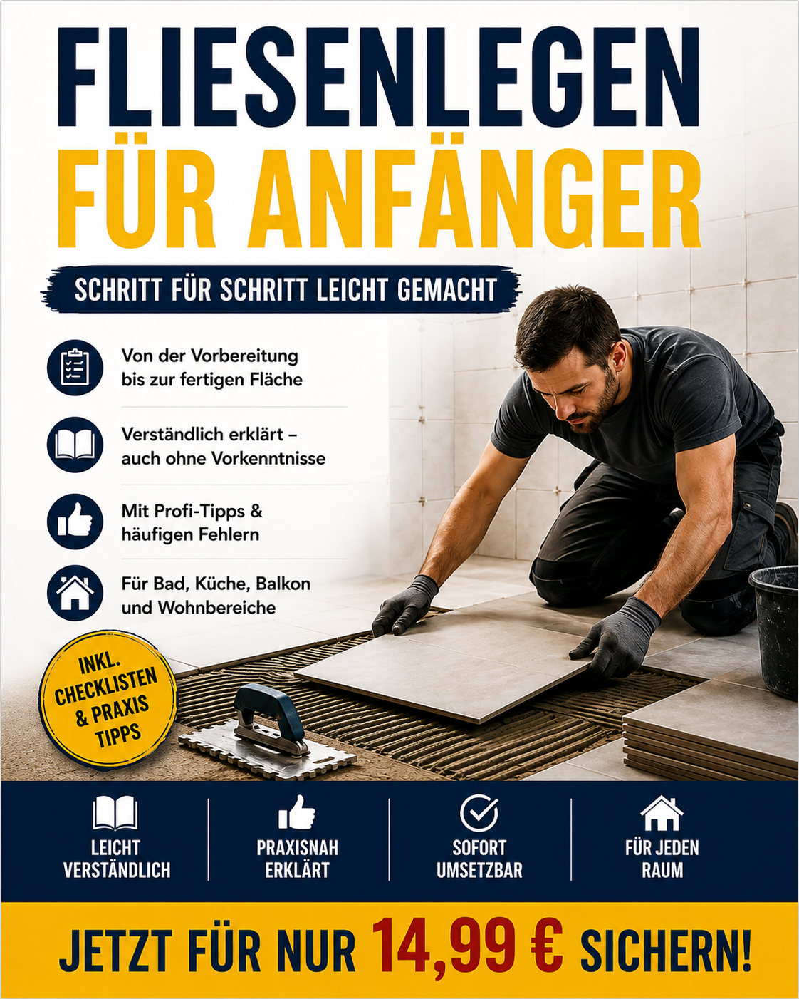 Fliesenlegen für Anfänger – Schritt für Schritt leicht gemacht